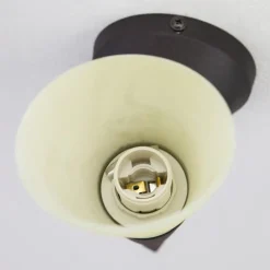 Lindby -vegglampe Alva, rustfarget, glass, 34 cm høy, E14| Design- Og Hotellbelysning|Vegglamper