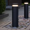 LOOM DESIGN Baldur LED-gatelampe, svart, høyde 60 cm, aluminium| Gatebelysning, Pullert Belysning