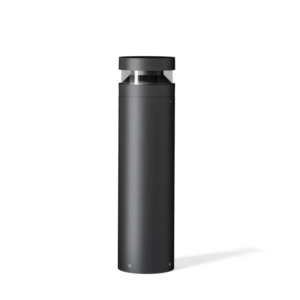 LOOM DESIGN Baldur LED-gatelampe, svart, høyde 60 cm, aluminium| Gatebelysning, Pullert Belysning