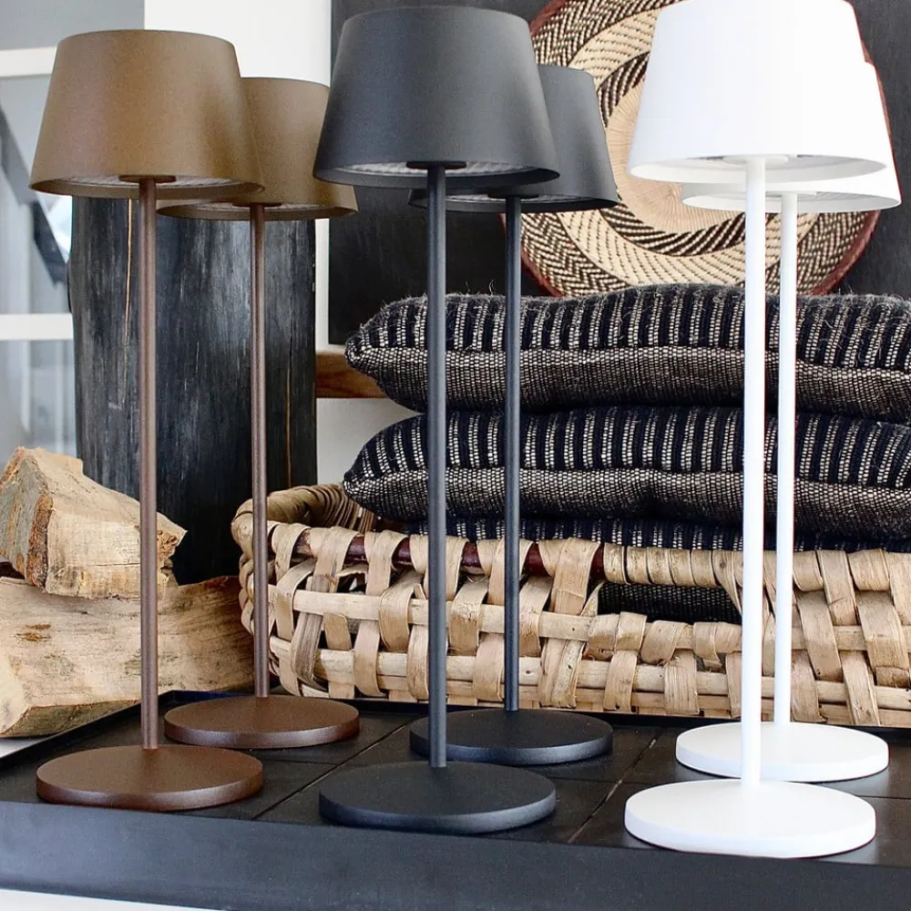 LOOM DESIGN LED-terrasselampe Modi, hvit 36 cm CCT| Terrassebelysning