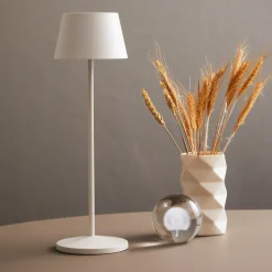 LOOM DESIGN LED-terrasselampe Modi, hvit 36 cm CCT| Terrassebelysning