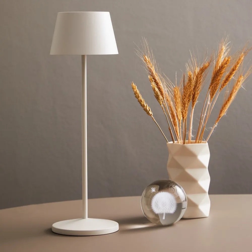 LOOM DESIGN LED-terrasselampe Modi, hvit 36 cm CCT| Terrassebelysning