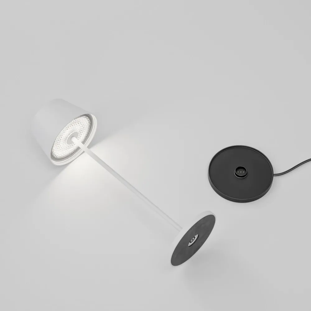 LOOM DESIGN LED-terrasselampe Modi, hvit 36 cm CCT| Terrassebelysning