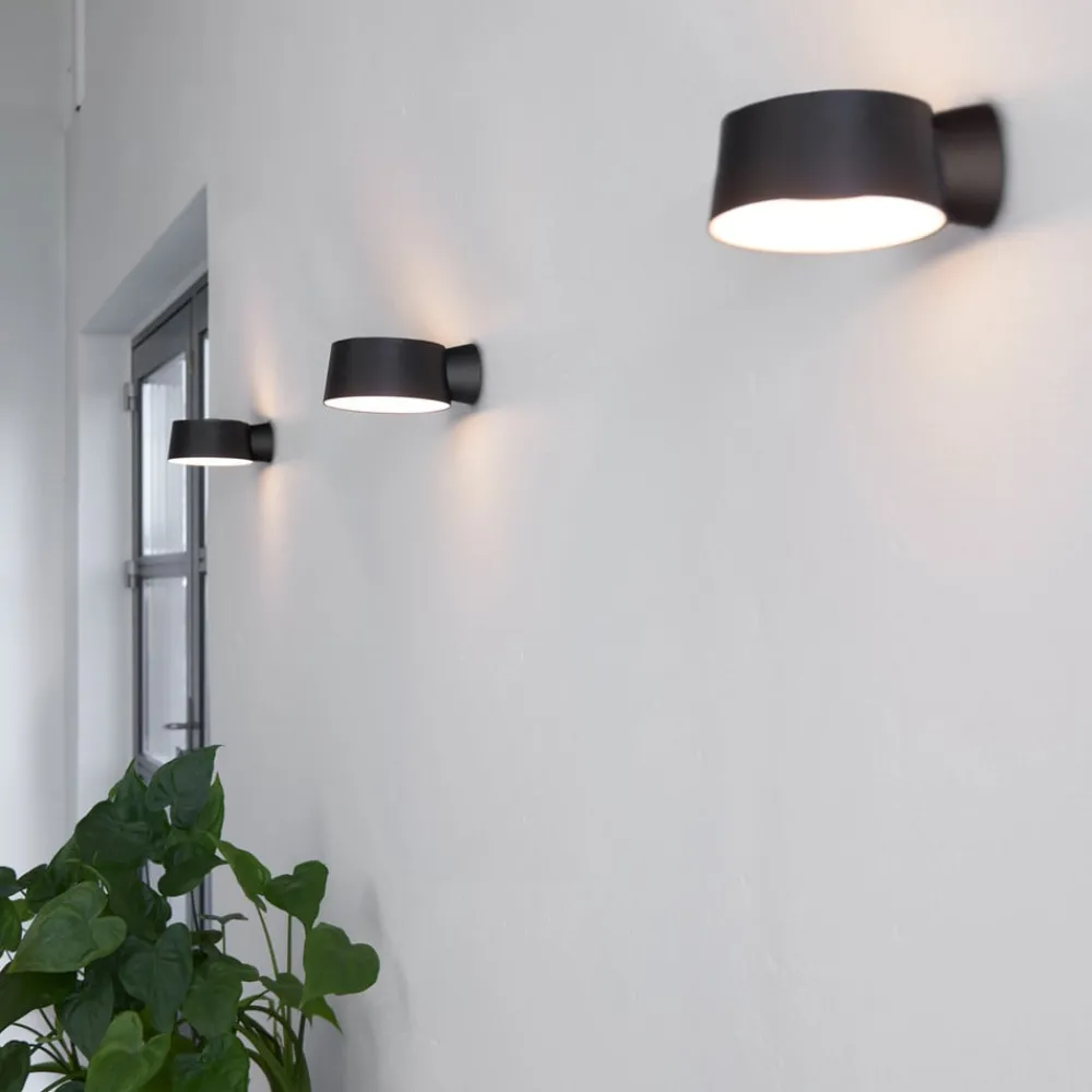 LOOM DESIGN LED-vegglampe Cookie svart aluminium Ø 15 cm| Led-Innendørs|Vegglamper