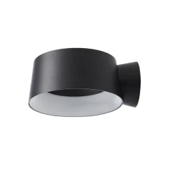 LOOM DESIGN LED-vegglampe Cookie svart aluminium Ø 15 cm| Led-Innendørs|Vegglamper