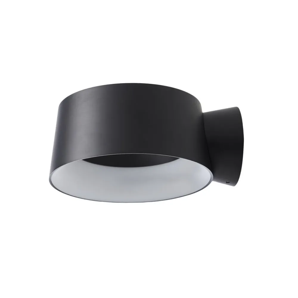 LOOM DESIGN LED-vegglampe Cookie svart aluminium Ø 15 cm| Led-Innendørs|Vegglamper