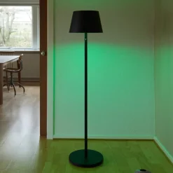 LOOM DESIGN oppladbar LED-gulvlampe Modi, CCT, RGB, svart| Terrassebelysning