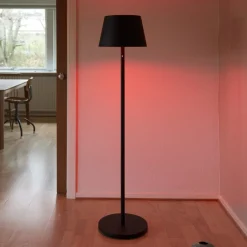 LOOM DESIGN oppladbar LED-gulvlampe Modi, CCT, RGB, svart| Terrassebelysning