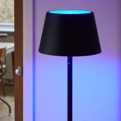 LOOM DESIGN oppladbar LED-gulvlampe Modi, CCT, RGB, svart| Terrassebelysning