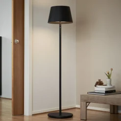 LOOM DESIGN oppladbar LED-gulvlampe Modi, CCT, RGB, svart| Terrassebelysning