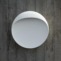 Louis Poulsen LED-vegglampe Flindt, hvit, 2700 K, Ø 20 cm| Vegglamper Utendørs