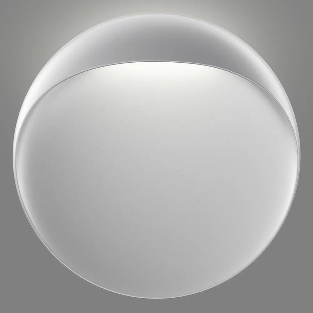 Louis Poulsen LED-vegglampe Flindt, hvit, 2700 K, Ø 20 cm| Vegglamper Utendørs