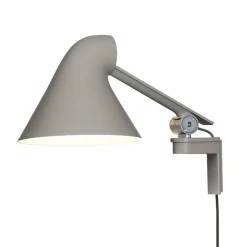Louis Poulsen NJP LED-vegglampe kort arm, lysegrå Clearance