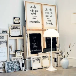 Louis Poulsen Panthella – designgulvlampe, opal| Gulvlamper