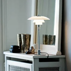 Louis Poulsen PH 2/1 bordlampe forkrommet høylans Sale