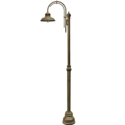 Moretti Luce Luca stolpelampe i antikk kobbermessing 1-lys. Online