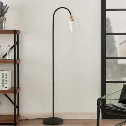 Lucande Anjita gulvlampe, glasskjerm Sale