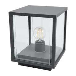 Lucande Annalea sokkellampe, 55 cm, antrasitt, IP54| Sokkellamper Med Sensor|Terrassebelysning