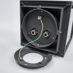 Lucande Annalea sokkellampe, 55 cm, antrasitt, IP54| Sokkellamper Med Sensor|Terrassebelysning