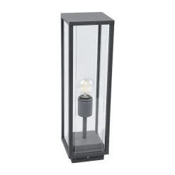 Lucande Annalea sokkellampe, 50 cm, antrasitt, IP54 Clearance