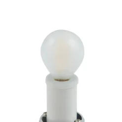 Lucande Basolo vegglampe til bad, svart, høyde 31,5 cm, glass| Vegglamper