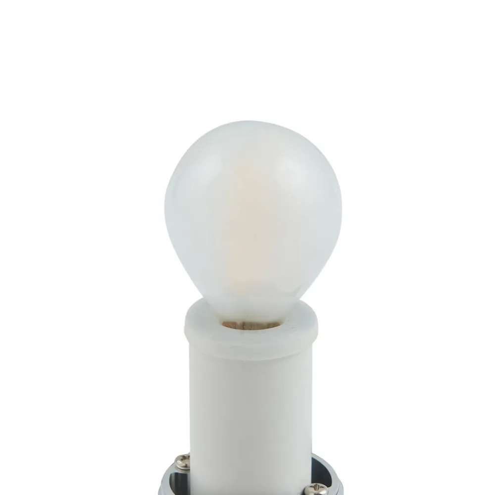 Lucande Basolo vegglampe til bad, svart, høyde 31,5 cm, glass| Vegglamper