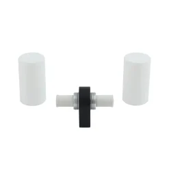 Lucande Basolo vegglampe til bad, svart, høyde 31,5 cm, glass| Vegglamper