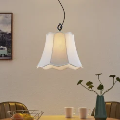 Lucande Binta hengelampe, 1 lyskilde, sølvgrå New