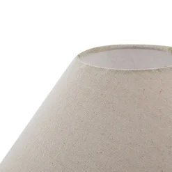 Lucande bordlampe Thalorin, høyde 39 cm, brun, keramikk| Bordlamper