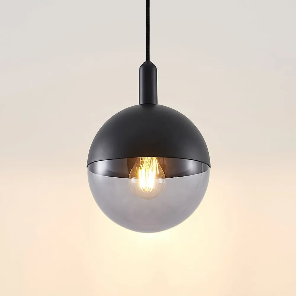 Lucande Dustian pendellampe, glasskule| Pendellamper