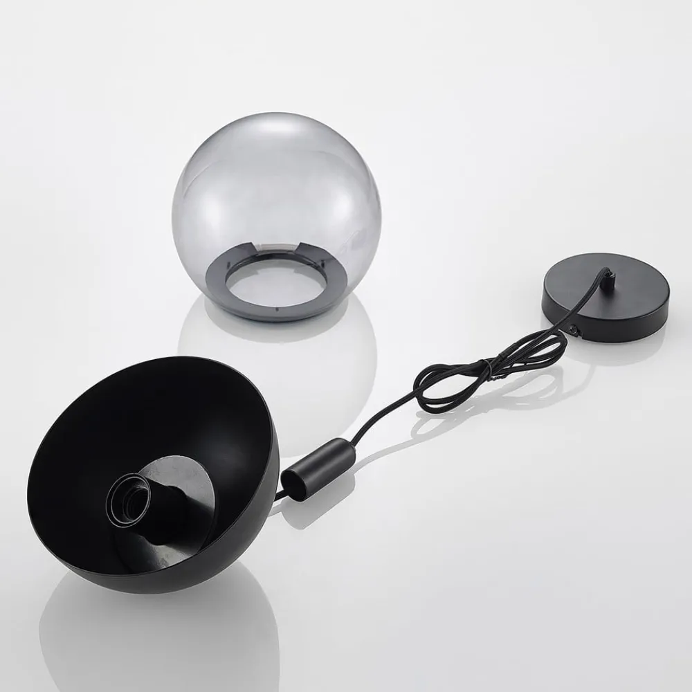 Lucande Dustian pendellampe, glasskule| Pendellamper