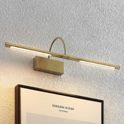 Lucande Fehmke LED-bildelampe, antikk messing| Design- Og Hotellbelysning|Led-Innendørs