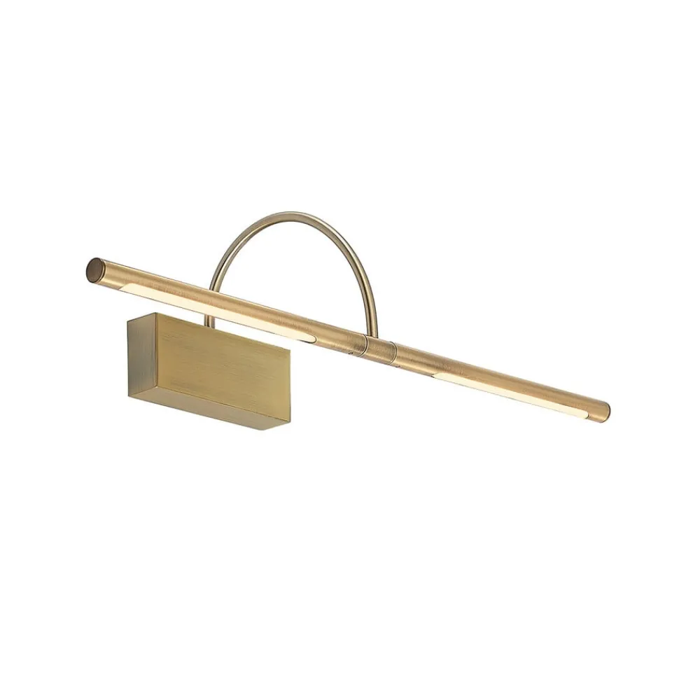 Lucande Fehmke LED-bildelampe, antikk messing| Design- Og Hotellbelysning|Led-Innendørs