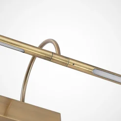 Lucande Fehmke LED-bildelampe, antikk messing| Design- Og Hotellbelysning|Led-Innendørs