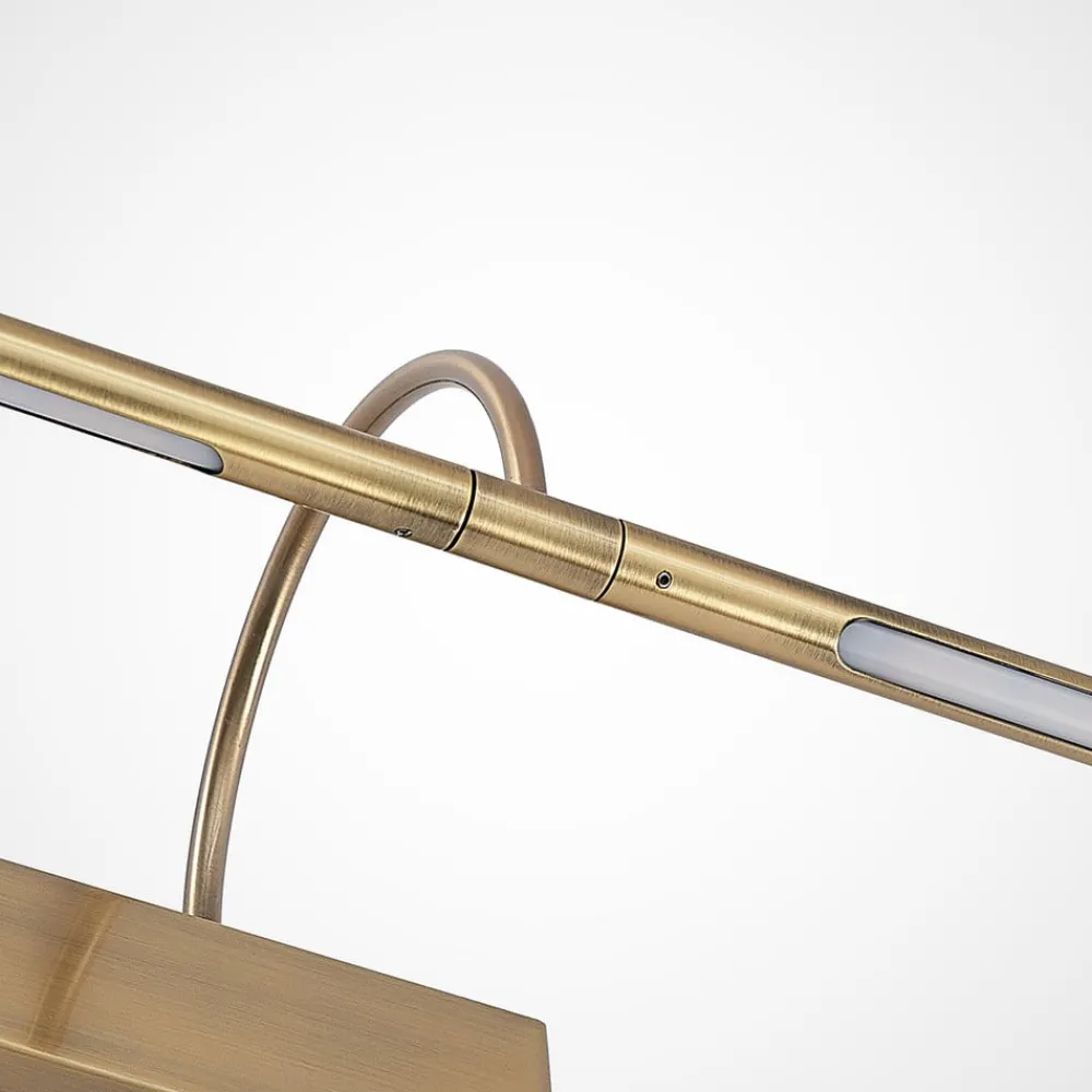 Lucande Fehmke LED-bildelampe, antikk messing| Design- Og Hotellbelysning|Led-Innendørs