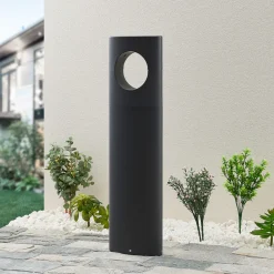 Lucande Forama LED-gatelampe, mørkegrå New