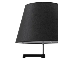 Lucande gulvlampe Amona, svart, tekstil, 150 cm, stativ Sale