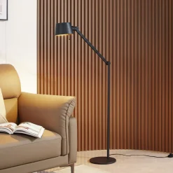 Lucande gulvlampe Silka, høyde 173 cm, svart, metall New