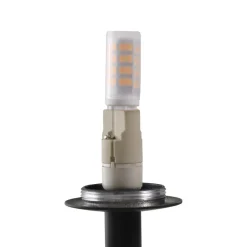 Lucande gulvlampe Visata, svart, glass, 3-lys, stativ| Gulvlamper