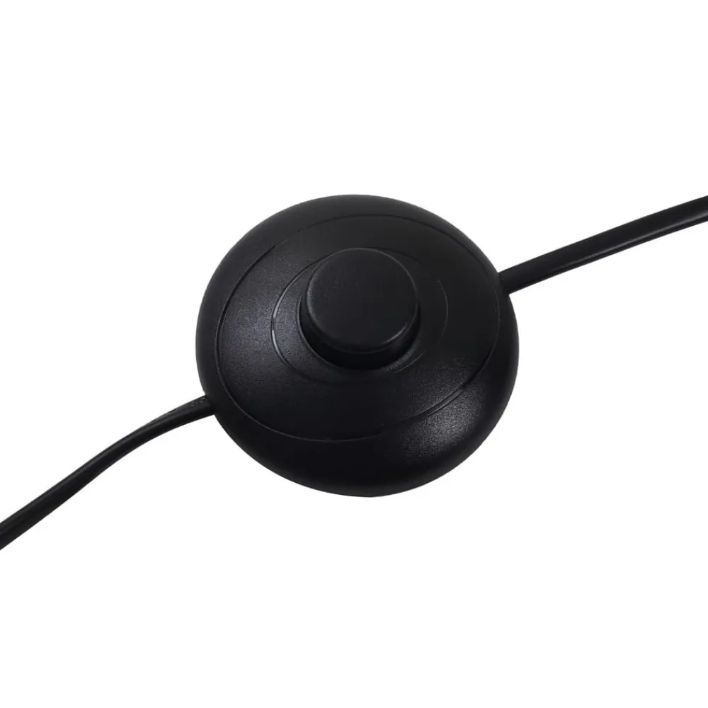 Lucande gulvlampe Visata, svart, glass, 3-lys, stativ| Gulvlamper