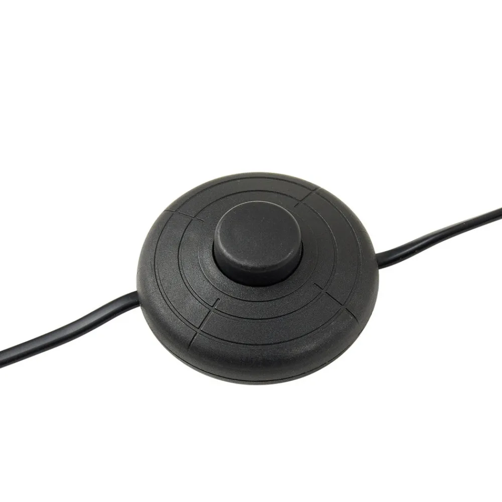 Lucande Helva gulvlampe, 150 cm, hvit/svart, svingbar Clearance