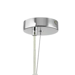 Lucande hengelampe Diborah, Ø 50 cm, fargerik, glass, G9