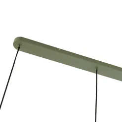 Lucande hengelampe Malisa, grønn, 3 lyskilder, metall, lengde 90 cm| Pendellamper
