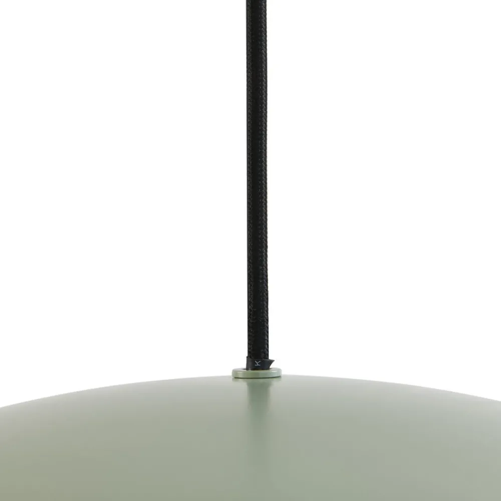 Lucande hengelampe Malisa, grønn, 3 lyskilder, metall, lengde 90 cm| Pendellamper