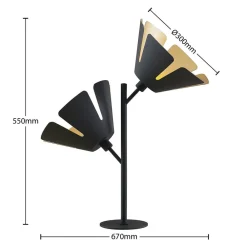 Lucande Jemmily bordlampe, 2 lyskilder| Bordlamper