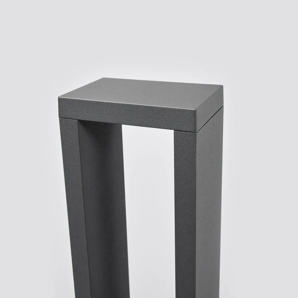 Lucande Jupp LED-veilampe, sett med 4 stk, 60 cm, antrasitt, IP54 Sale