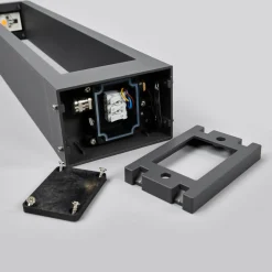 Lucande Jupp LED-veilampe, sett med 4 stk, 60 cm, antrasitt, IP54 Sale