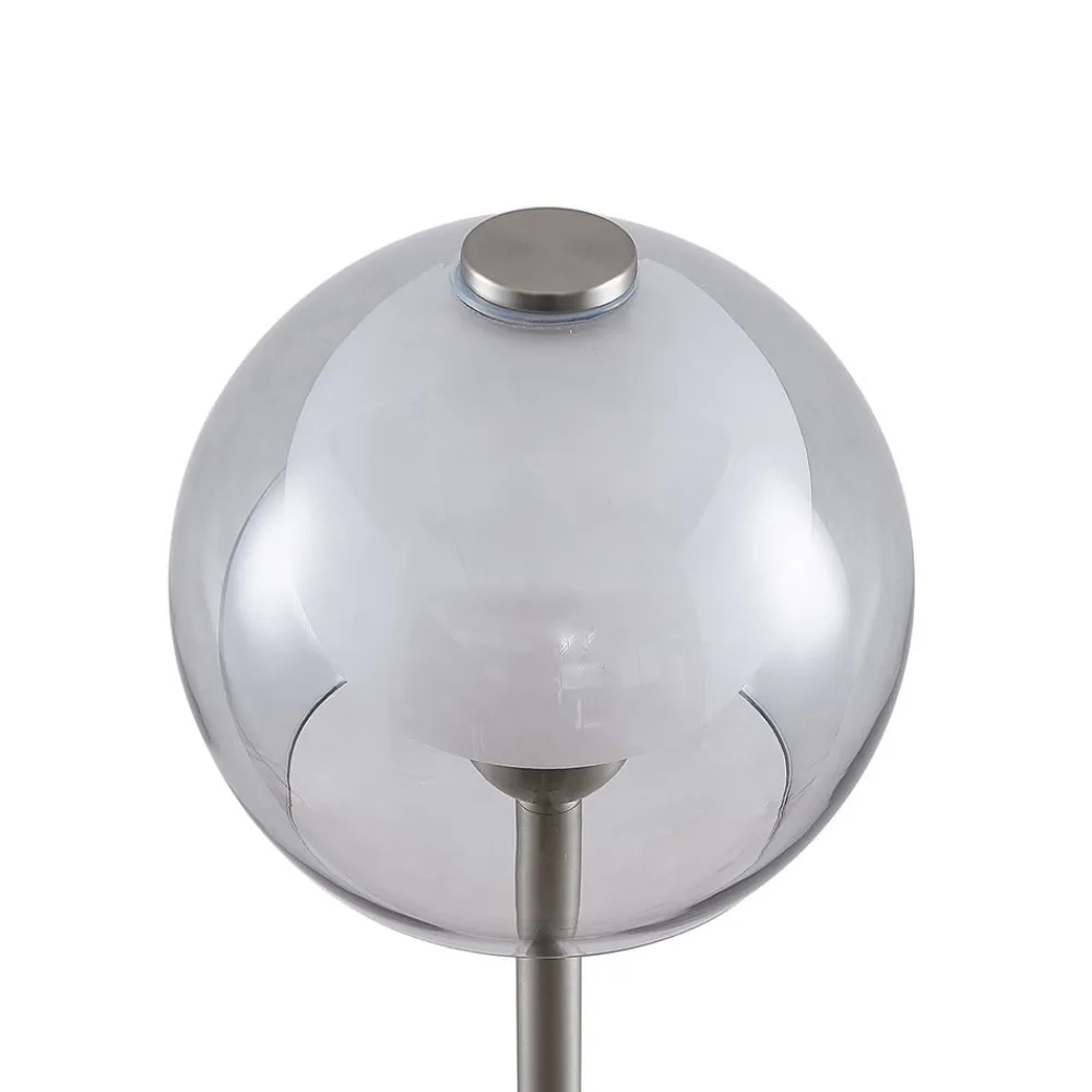 Lucande Kaiya gulvlampe med glassskjerm| Gulvlamper