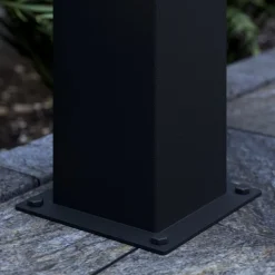 Lucande Keke sokkellampe, høyde 50 cm, antrasitt, aluminium| Terrassebelysning|Sokkellamper