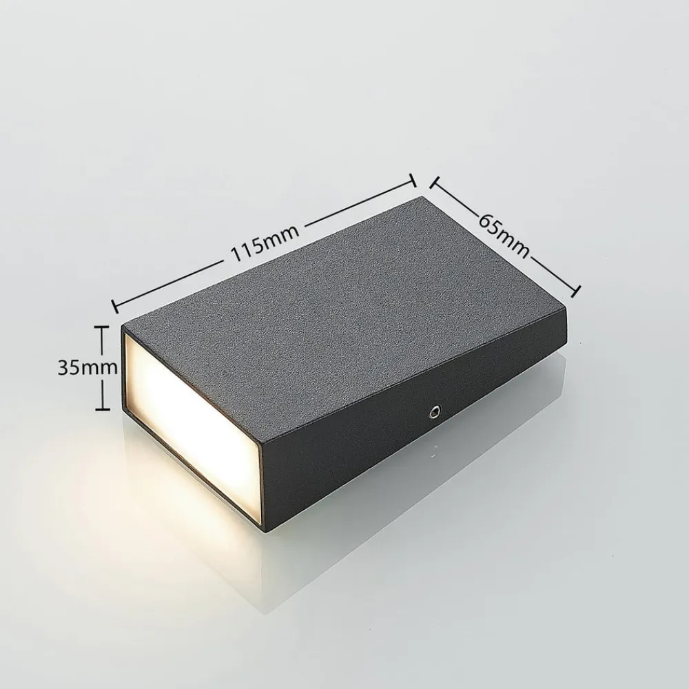 Lucande Kyle utendørs LED-vegglampe, IP54| Kommersiell Utebelysning|Led-Utendørs